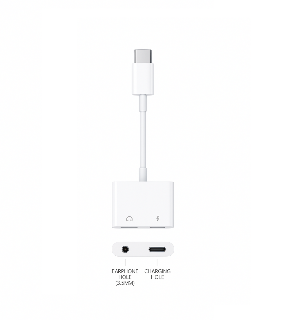 Adaptateur USB-C vers Jack + USB-C