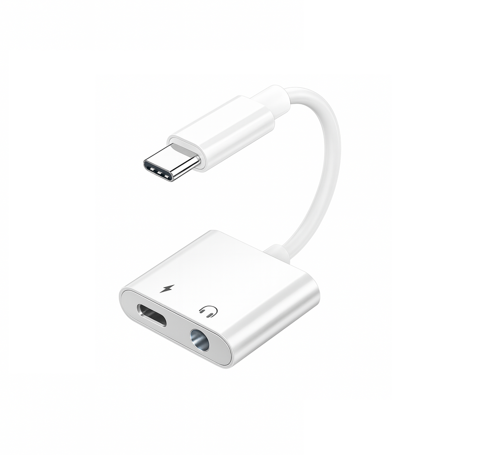Adaptateur USB-C vers Jack + USB-C