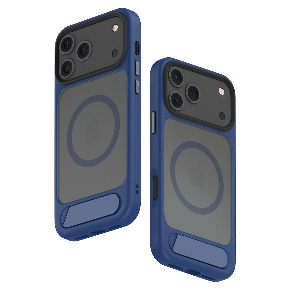 Coque MagSafe Matte avec Support Pliable pour iPhone