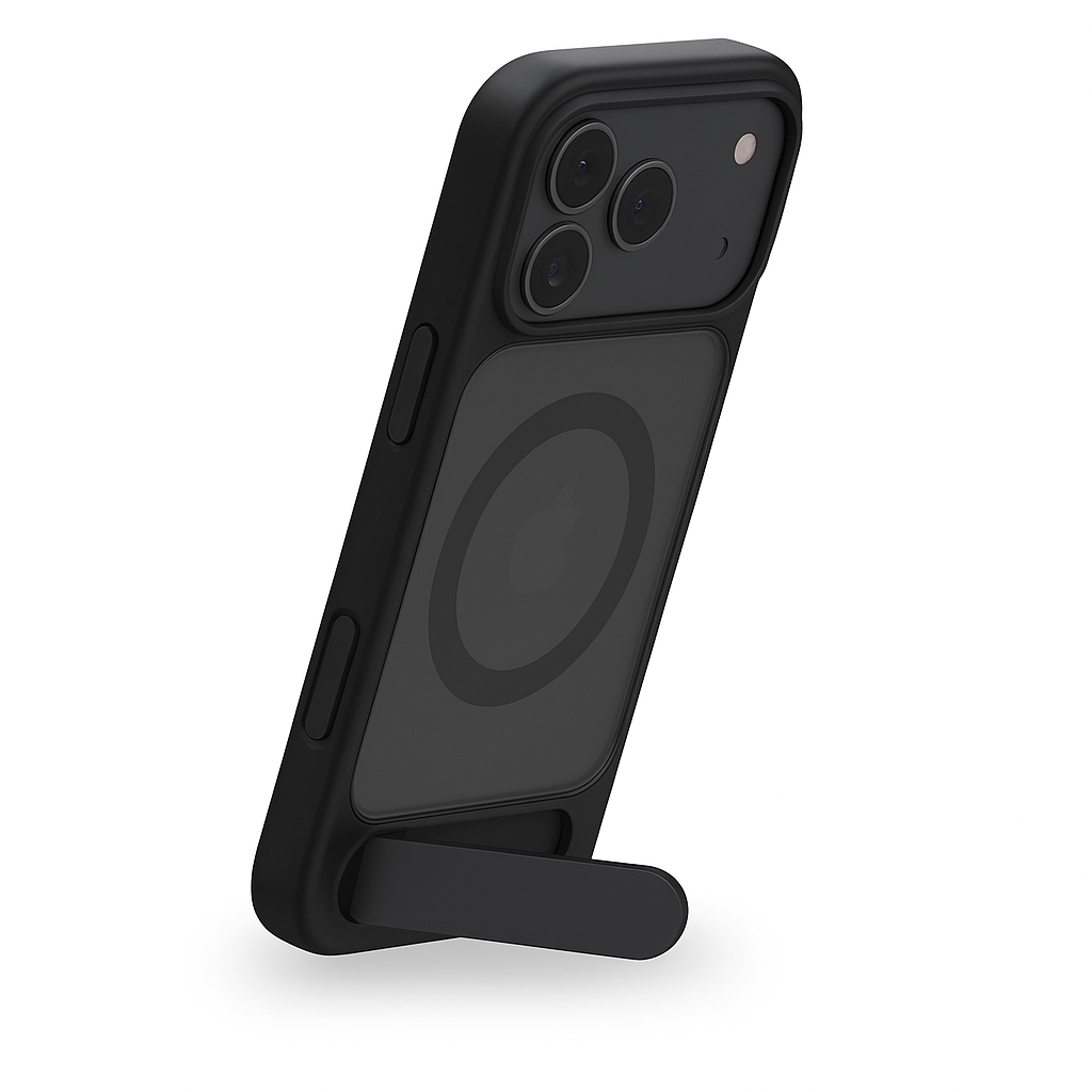 Coque MagSafe Matte avec Support Pliable pour iPhone