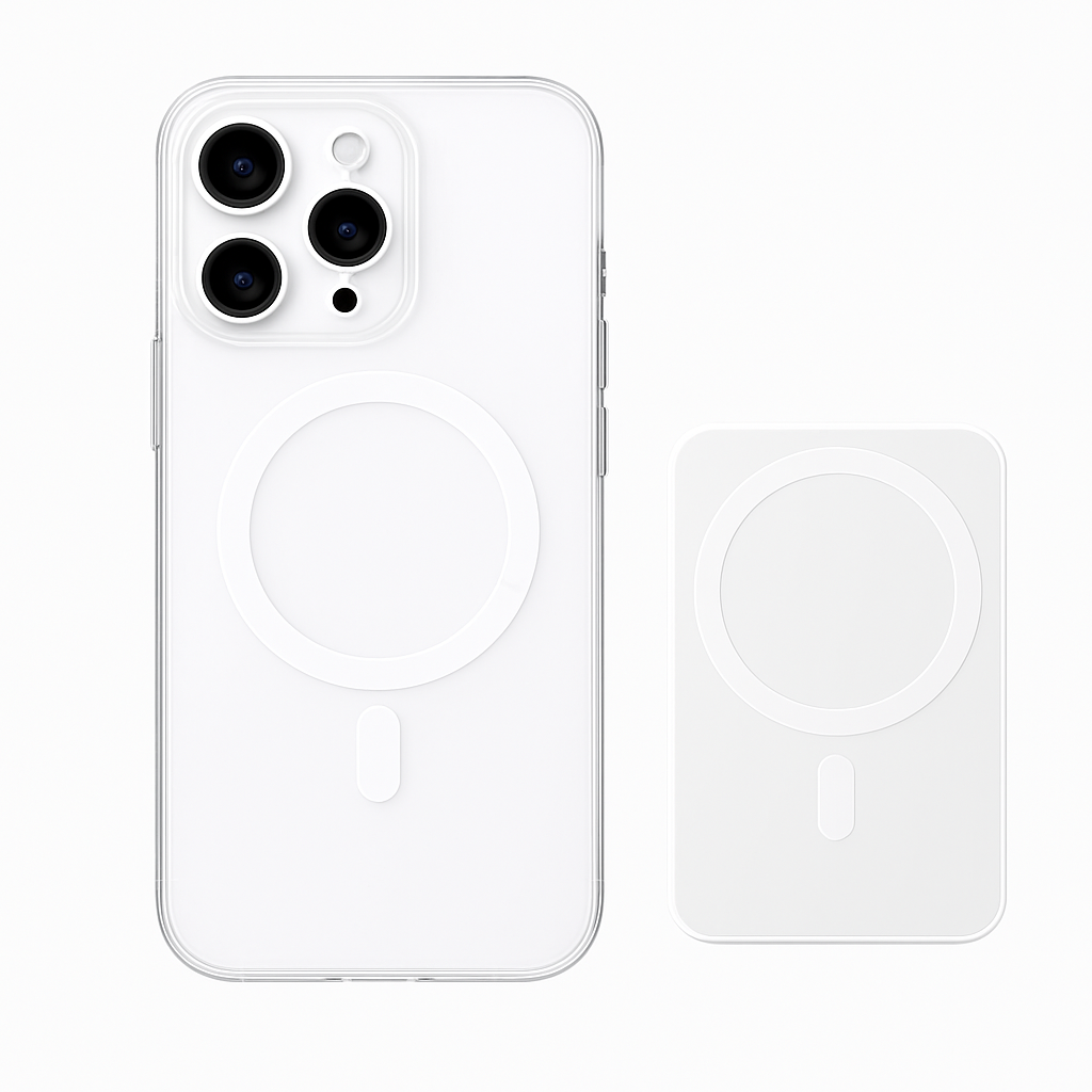 Coque transparente avec MagSafe pour iPhone