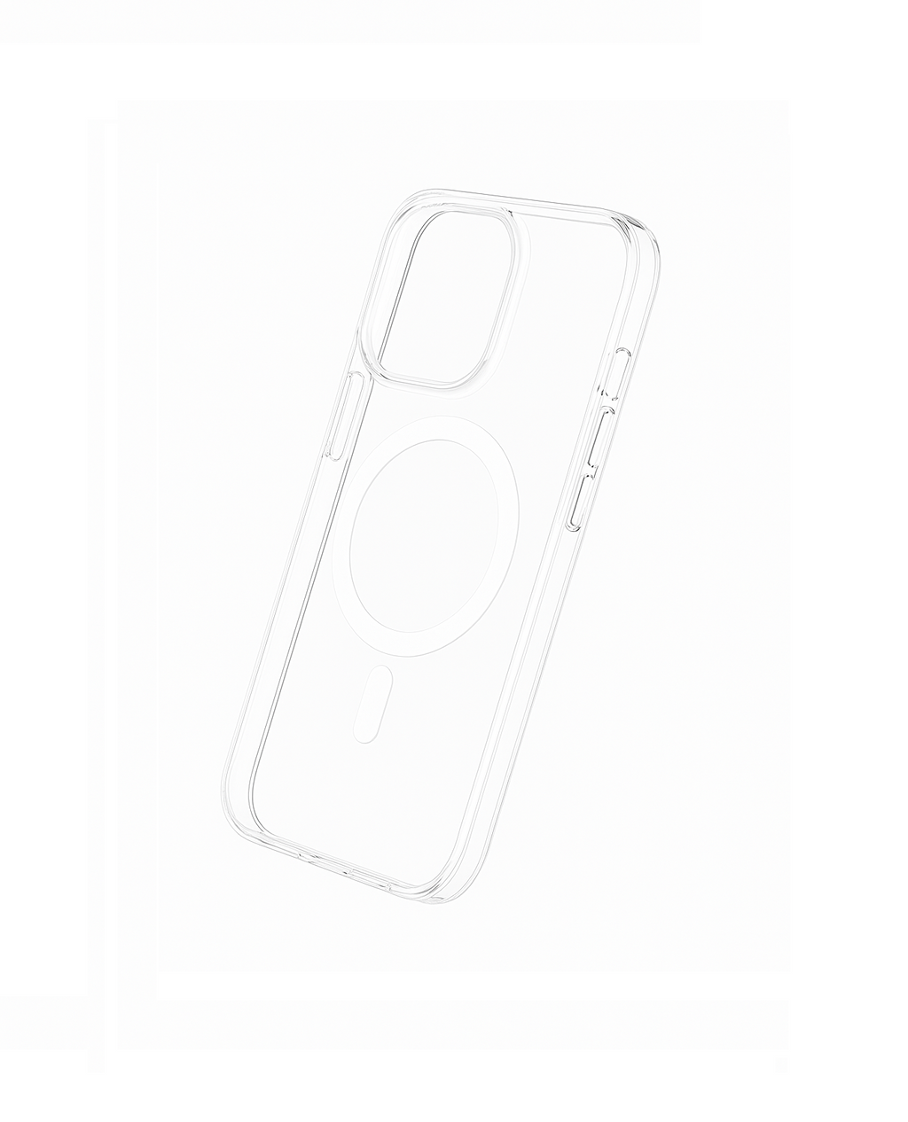 Coque transparente avec MagSafe pour iPhone