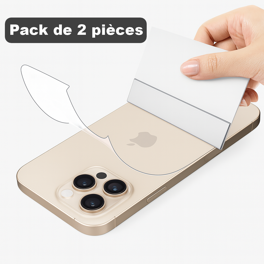 Pack de 2 Films de Protection arrière pour iPhone