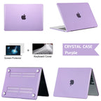 Coque Rigide couleur cristal unie pour MacBook