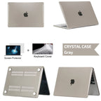 Coque Rigide couleur cristal unie pour MacBook