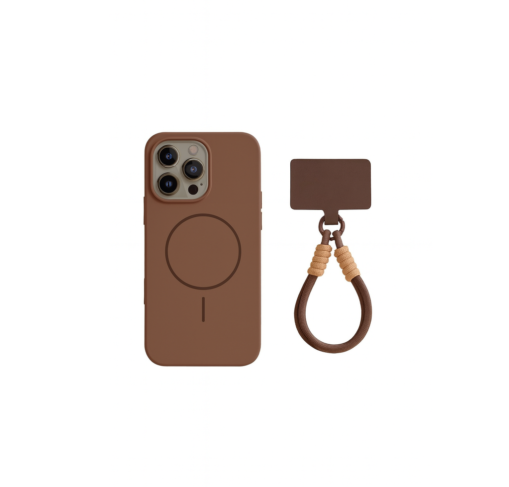 Coque MagSafe avec lanière pour iPhone