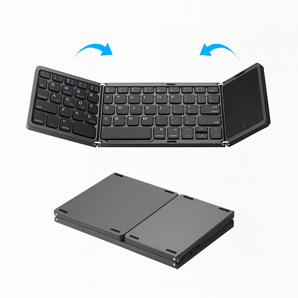 Clavier Bluetooth Pliable avec Pavé Tactile
